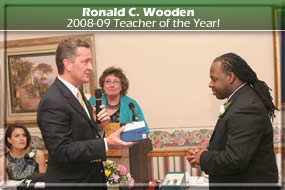 Ronald C. Wooden 2008-09 Teacher of the year
