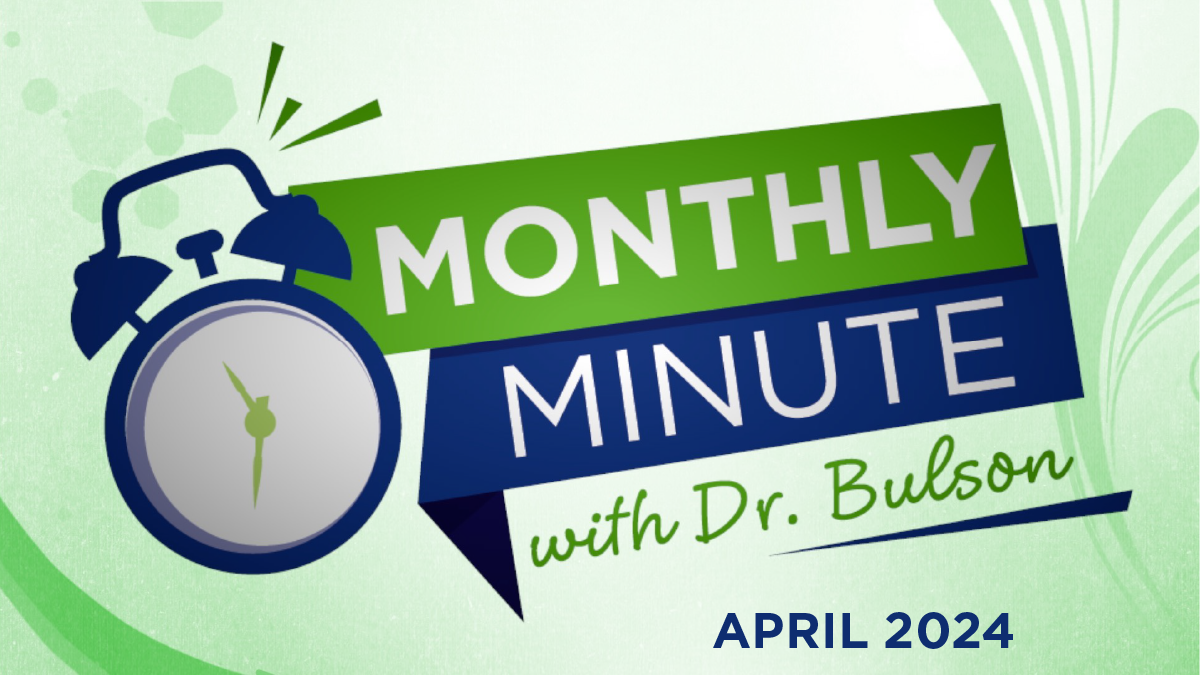 Monthly Minute - April 2024