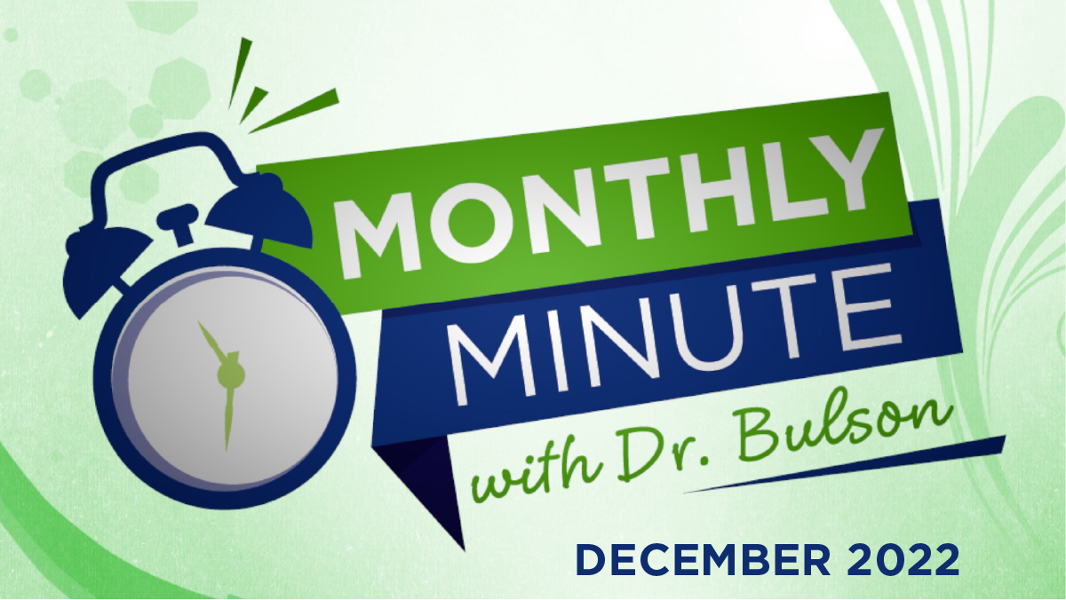 Monthly Minute - December 2022