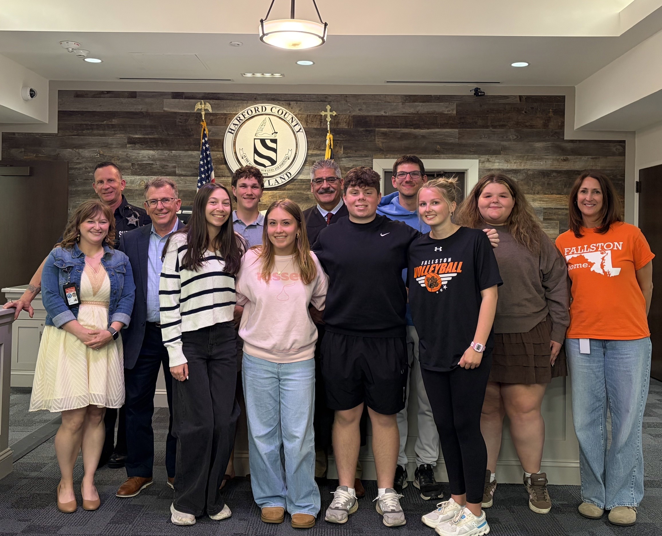Fallston High School Mock Trial Team Honored by Circuit Court Judge