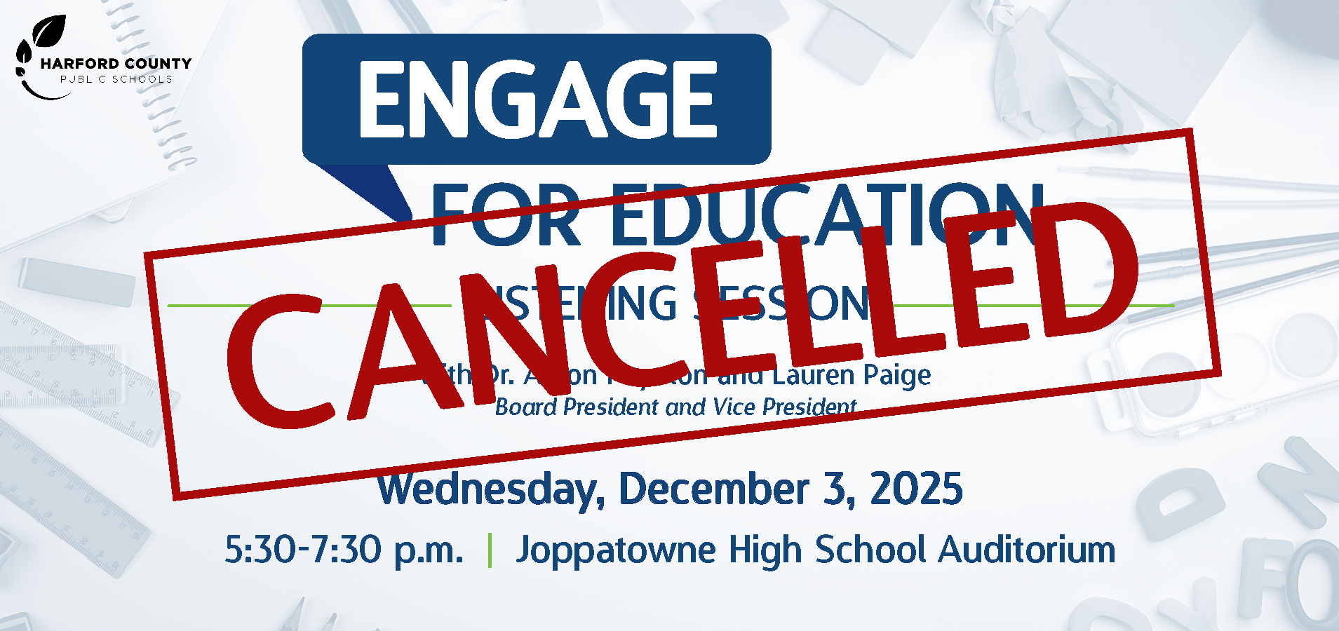 Engage for Education listening sessions with Dr. Aaron Poynton and Lauren Paige