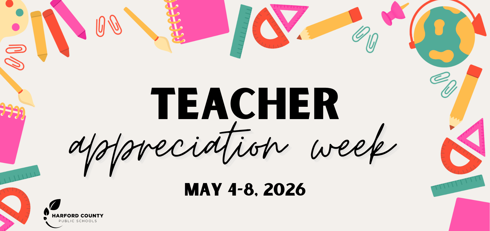 HCPS celebrates teacher appreciation week, May 4-8, 2026