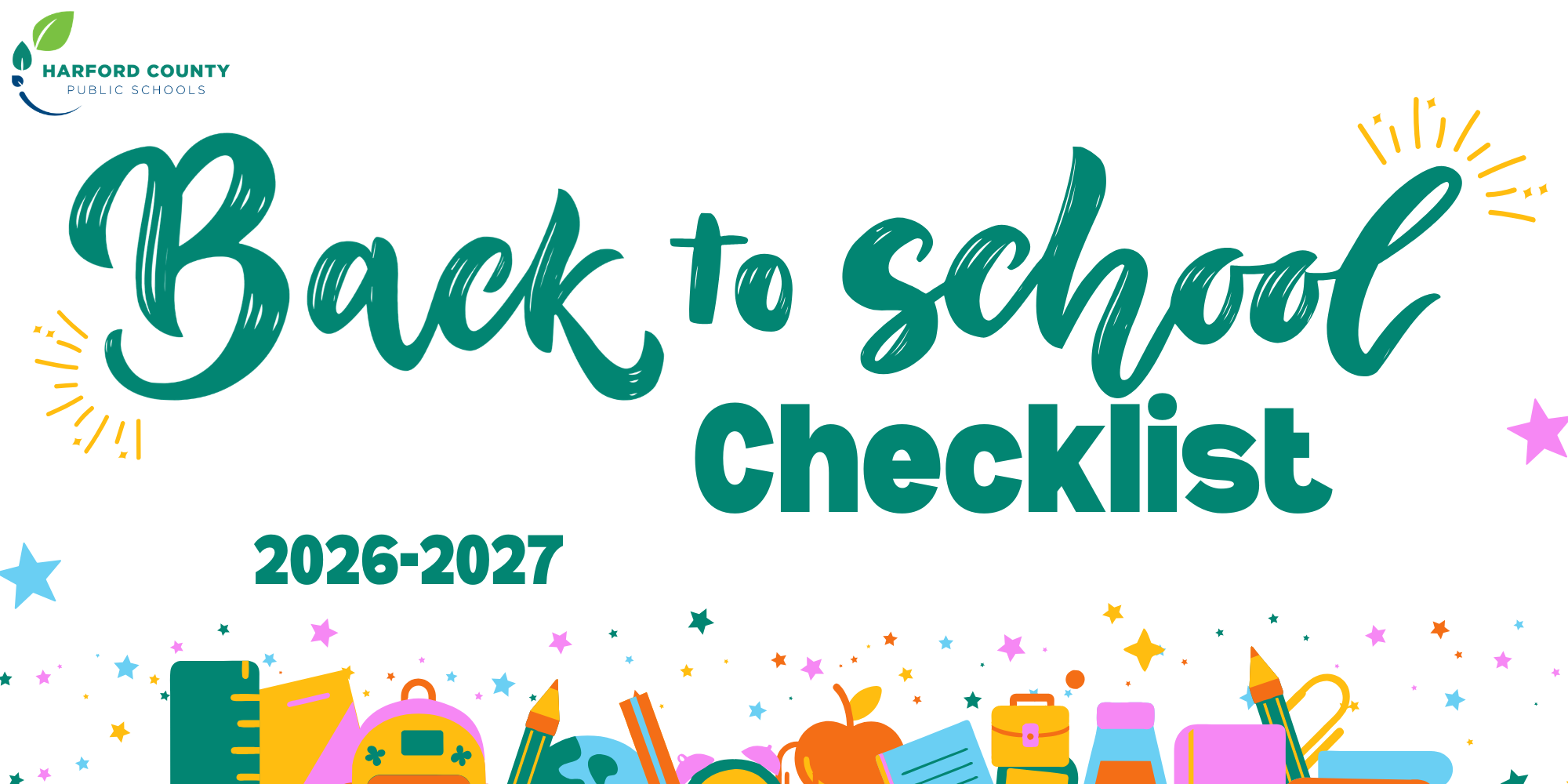 2026-2027 Back to School Checklist
