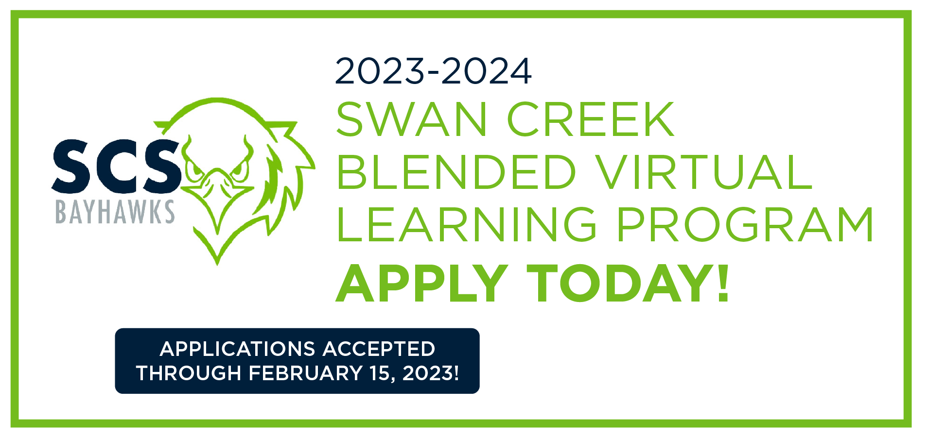2023-2024 Swan Creek School Application