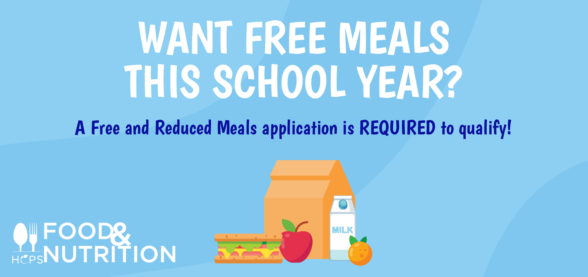 Free and Reduced Meal Application now available!