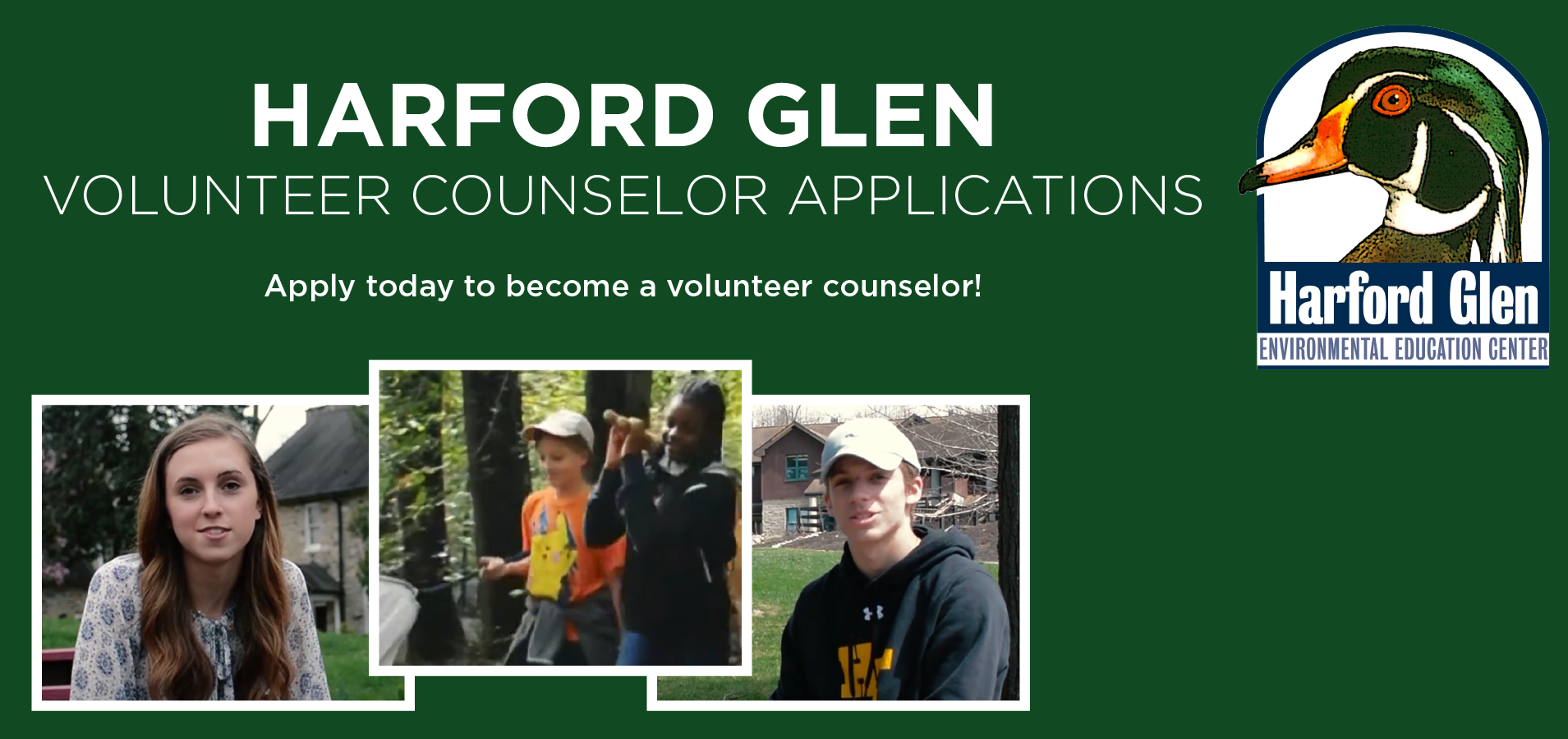 Harford Glen Volunteer Counselor Application now available